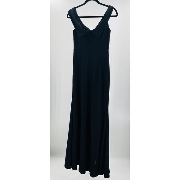 LULU'S SZ M Song of Love Black Off-the-Shoulder Maxi Dress NEW B144 - Picture 4 of 11